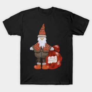 Santa Claus with a bag full of gifts T-Shirt